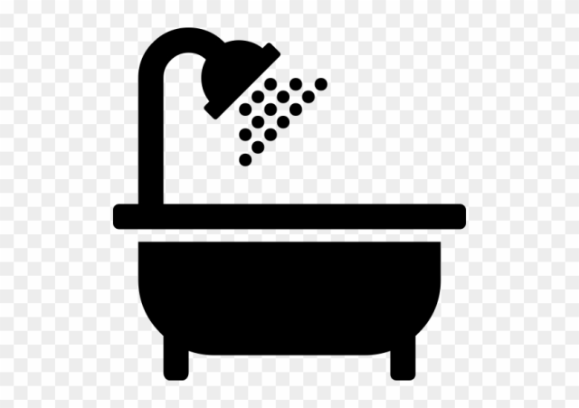 Bath, Bathroom, Bathtub Icon - Transparent Background Bathtub Icon
