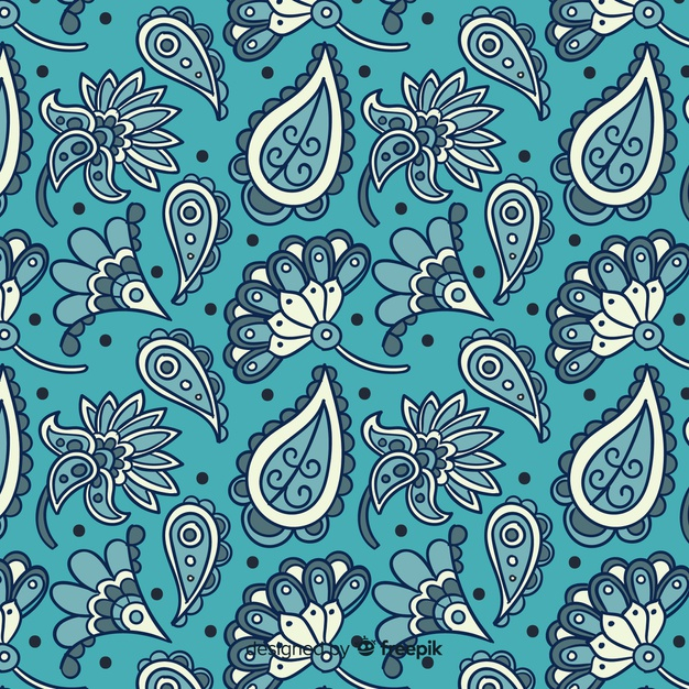 Batik floral pattern