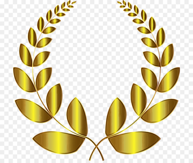 Bay Laurel, Wreath, Laurel Wreath, Yellow, Plant PNG