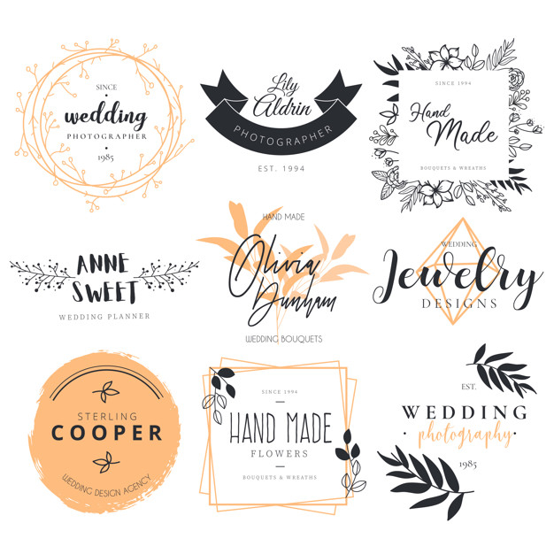 Beautiful Logotype Collection for Wedding Photography, Decoration and Planner