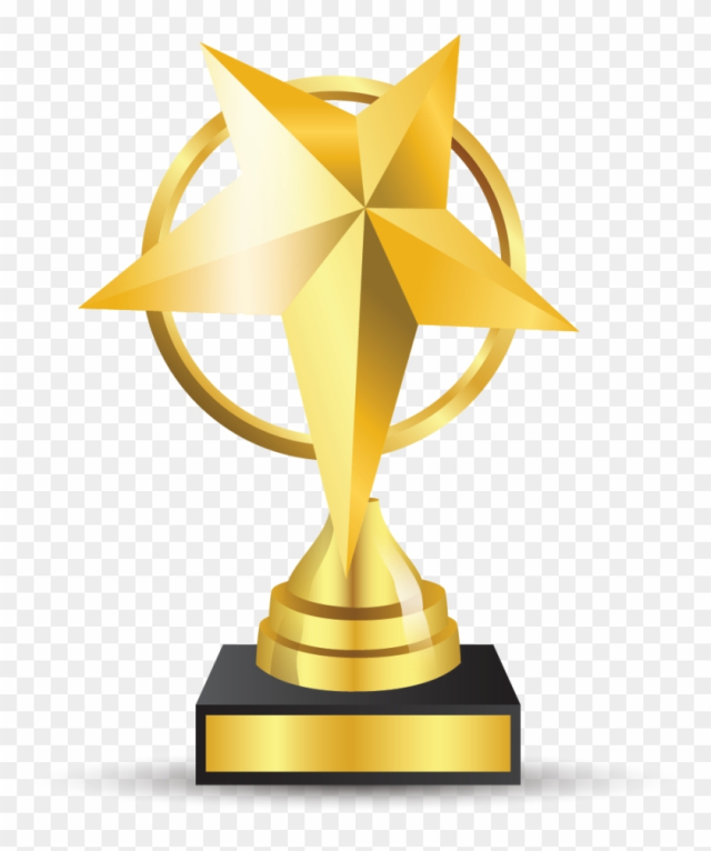 Best Drama The Hollywood Book Of Scandals - Gold Star Award Png