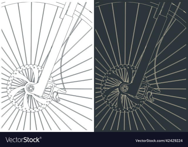 bicycle fork front wheel close-up