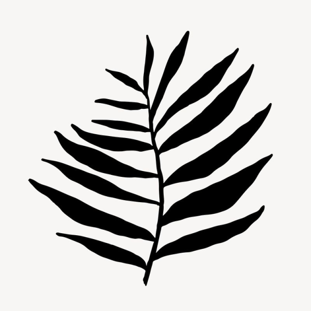 Black leaf, silhouette botanical design | Free Photo - rawpixel