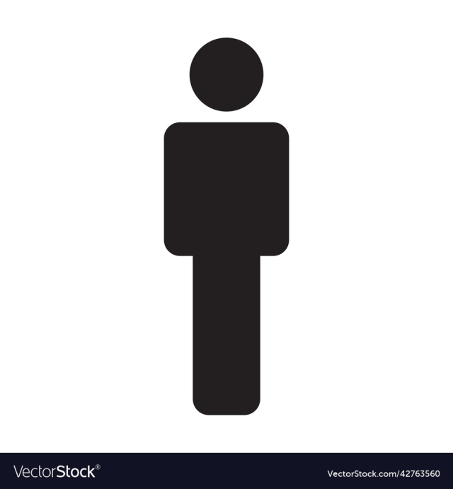 black man solid icon