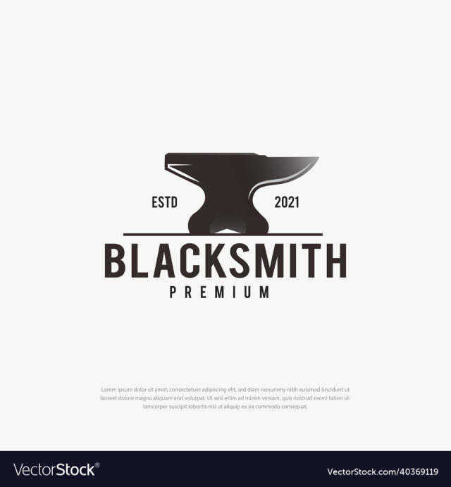 blacksmith logo typography