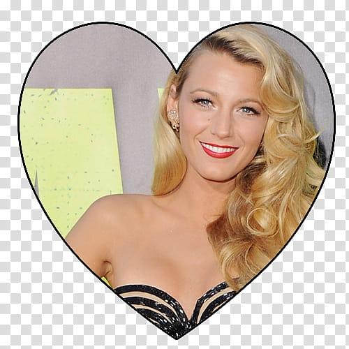 Blake Lively heart transparent background PNG clipart