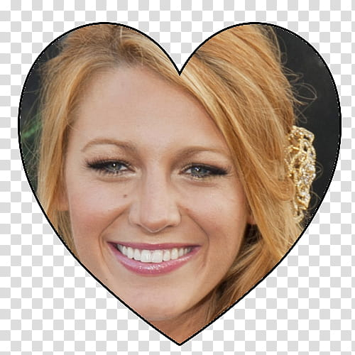 Blake Lively heart transparent background PNG clipart