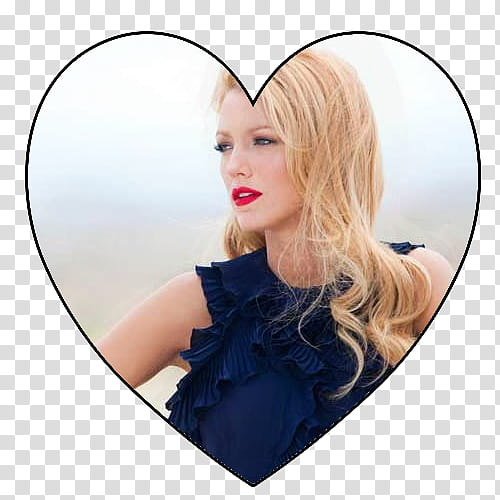 Blake Lively heart transparent background PNG clipart