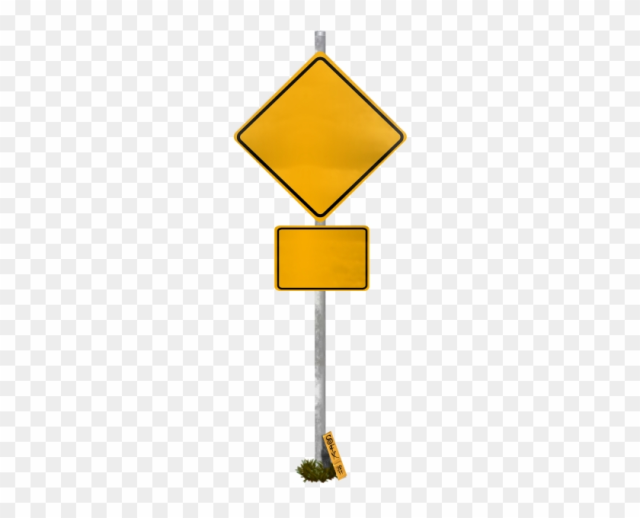 Blank Funny Road Sign 1 Transparent Png - Blank Road Signs Png