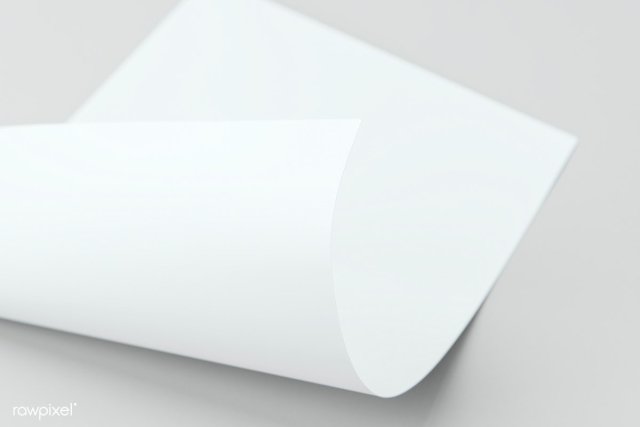 Blank white folded paper on a gray background | Free photo - 2357775