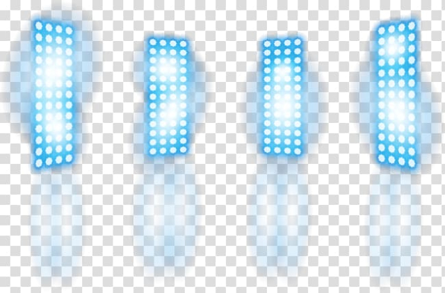 Blue and white LED lights illustration, Light Stage Icon, Stage lighting cool transparent background PNG clipart