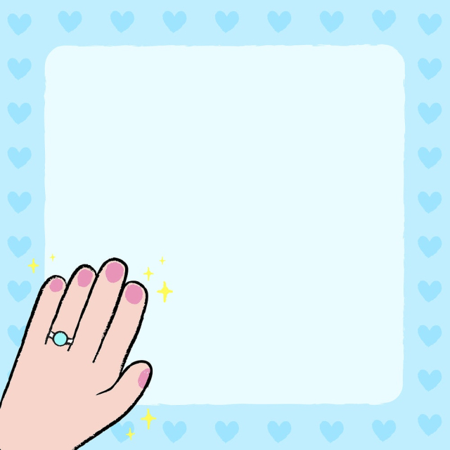 Blue doodle frame background, cute | Free Vector - rawpixel