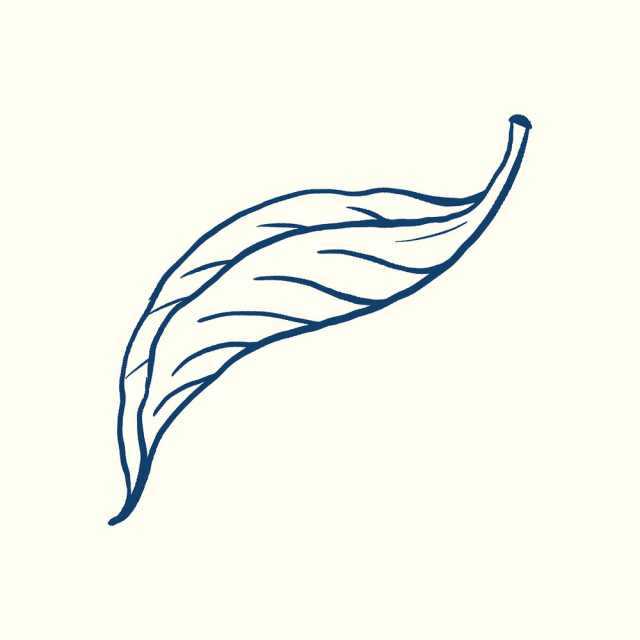 Blue leaf sticker, vintage botanical | Free PSD Illustration - rawpixel