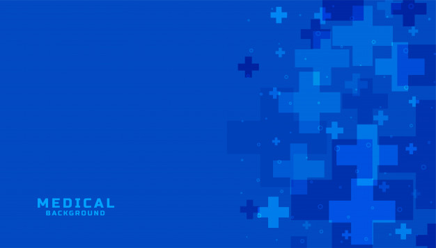 Blue medical science and healthcare background Free Vector