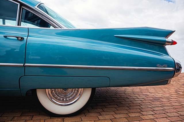 Blue Muscle Car