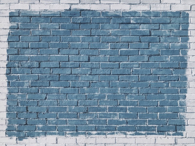 Blue painted rectangle on painted | Free Photo - rawpixel