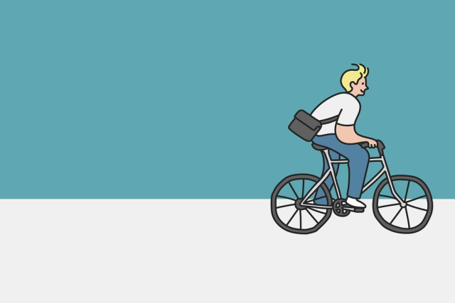 Blue sustainable lifestyle background, man | Free Vector - rawpixel