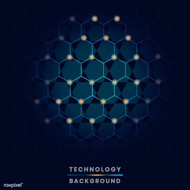 Blue technology background | Free stock vector - 579839