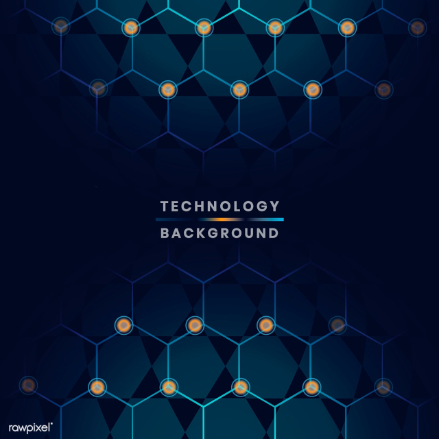 Blue technology background | Free stock vector - 579863