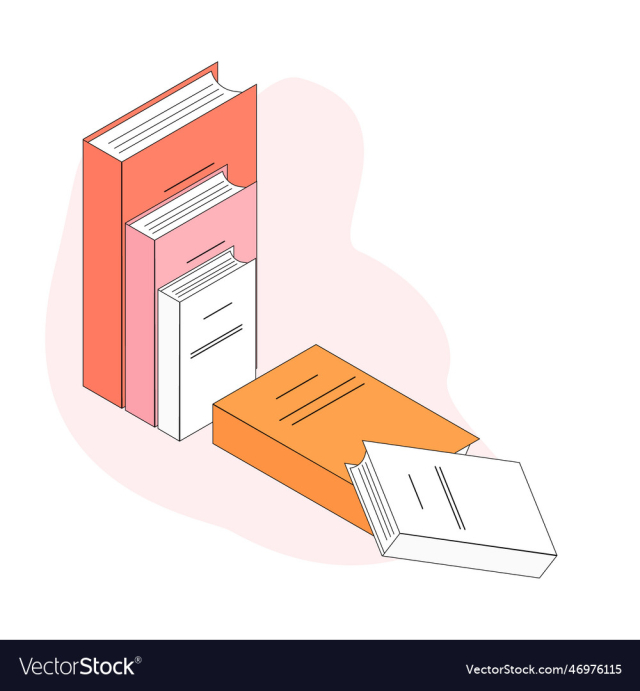 books of different colors in isometry