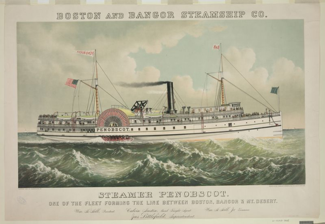 Boston and Bangor Steamship Co. | Free Photo - rawpixel