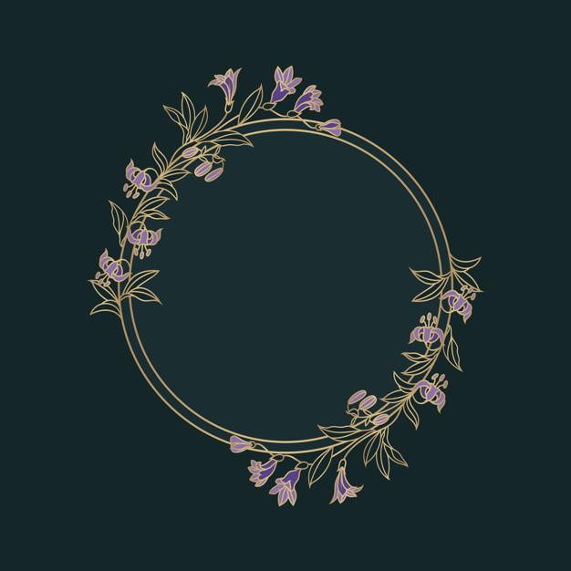 Botanical floral mockup illustration