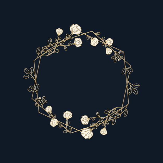 Botanical floral mockup illustration
