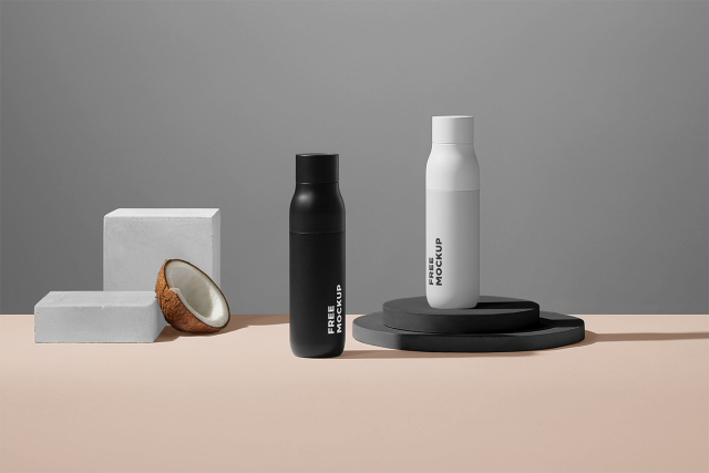 Bottles Mockup free mockup free mockup
