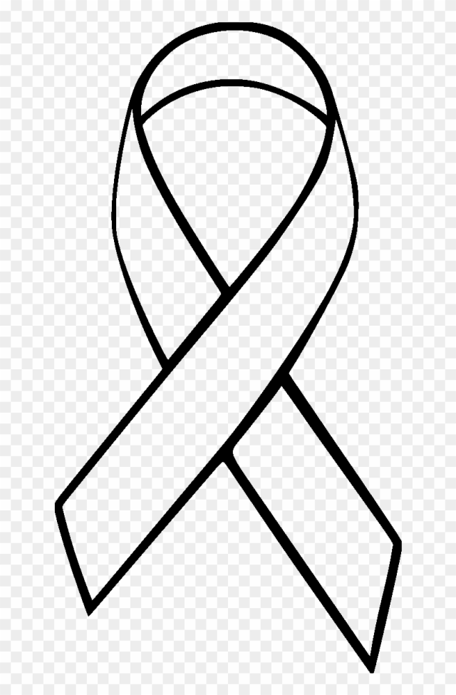 Breast Cancer Ribbon Outline