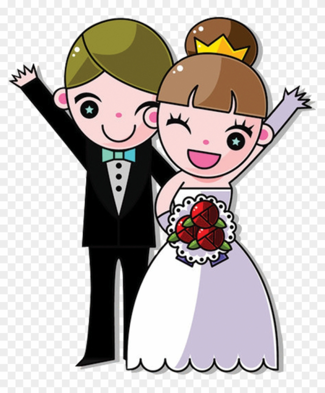 Free: Bride Marriage Wedding Couple - Bride And Groom Animation - nohat.cc