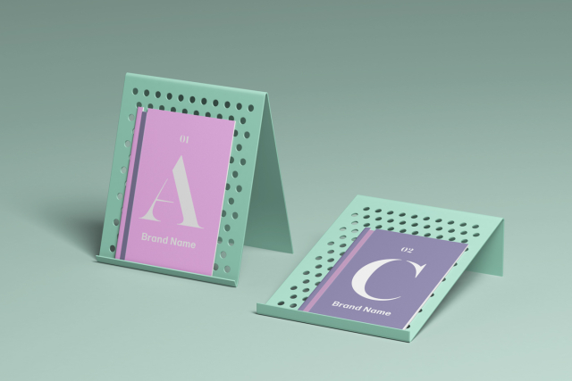 Brochure Display Mockup 01 02 c brand name brand n ame 