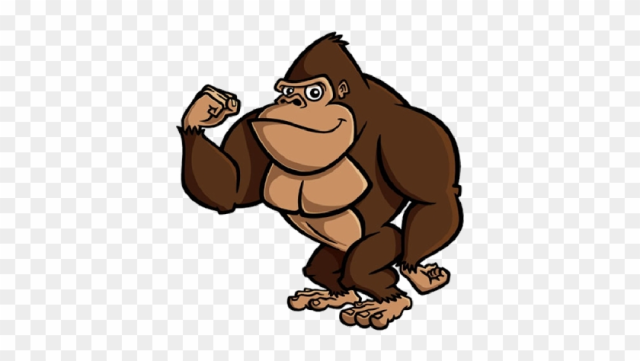 Brown Gorilla Pictures - Gorilla Cartoon Transparent Background