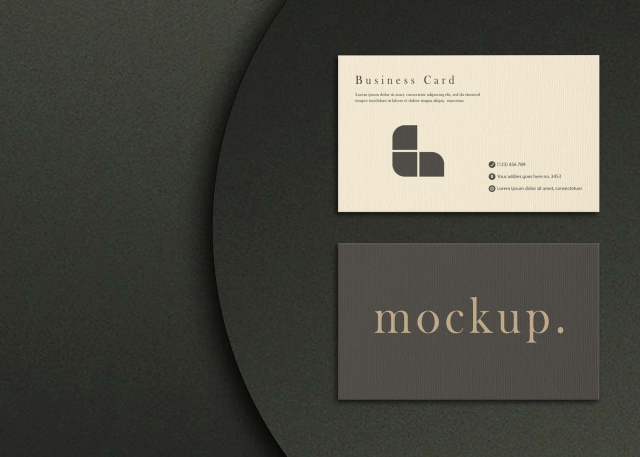 Business Card Design Mockup - Freebies Mockup