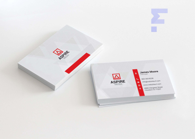 Business Card Design Template - Freebies Mockup