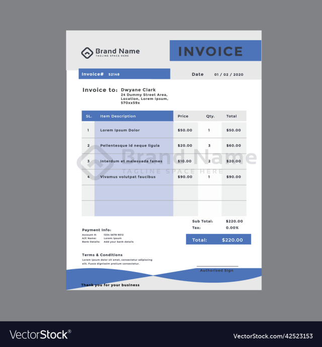 business corporate creative invoice template busi