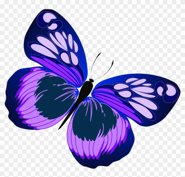 Butterfly Clipart - Purple Butterfly Clip Art