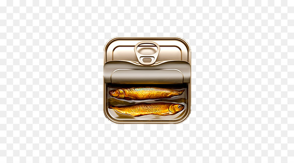 Canned fish Tin can Canning Icon - Realism canned fish