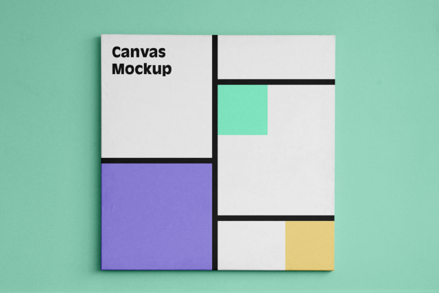 Canvas Square Mockup canvas ockup