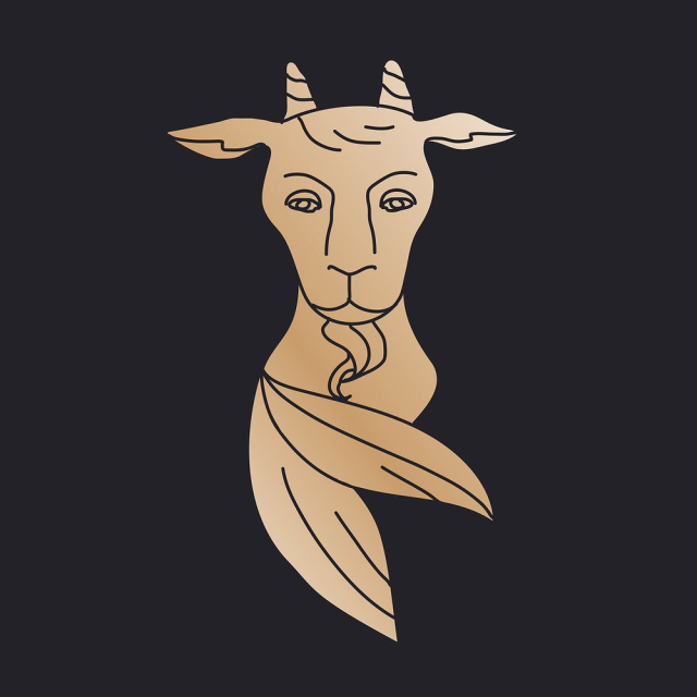 Capricorn, animal horoscope, gold collage | Free Vector - rawpixel