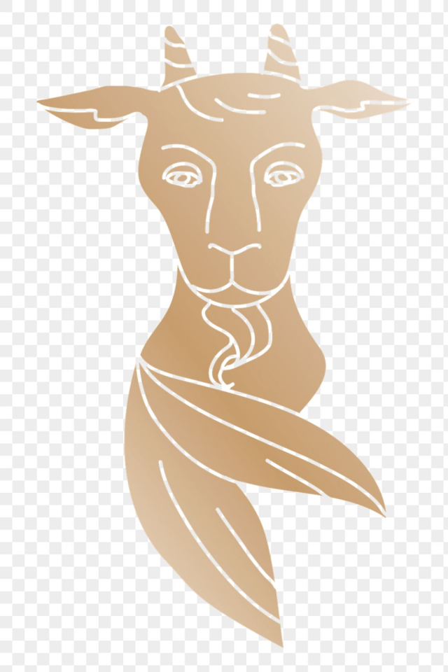Capricorn png horoscope illustration doodle | Free PNG Sticker - rawpixel