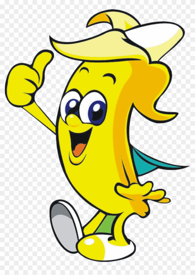 Cartoon Banana Clip Art - Cute Banana Vector Png