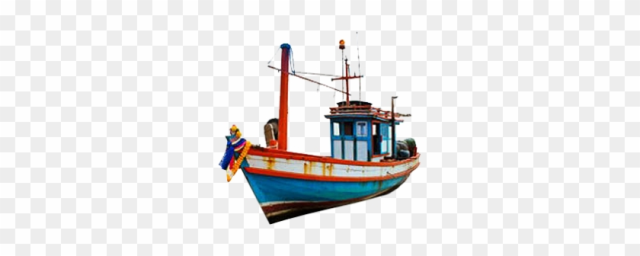 Cartoon Fishing Boat Png Png Images - Boat For Fishing Png
