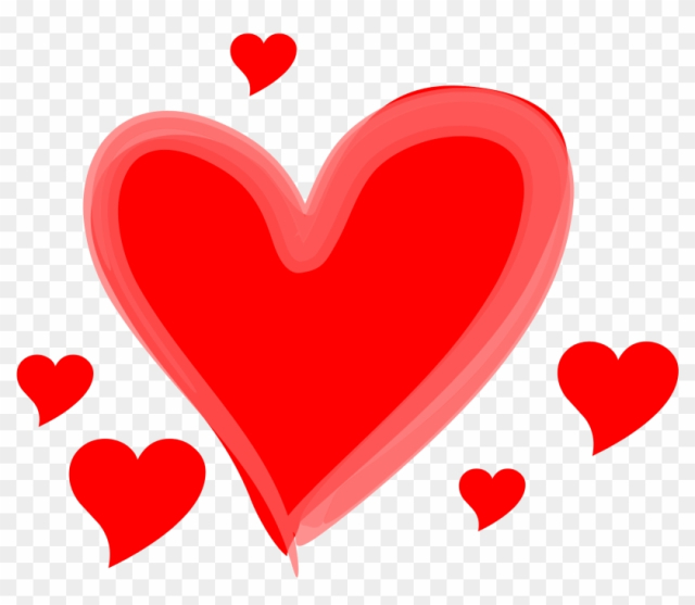 Cartoon Love Hearts - Love Heart Transparent Background