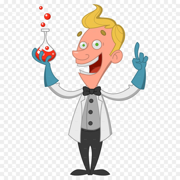 Cartoon Scientist Chemist - scientist