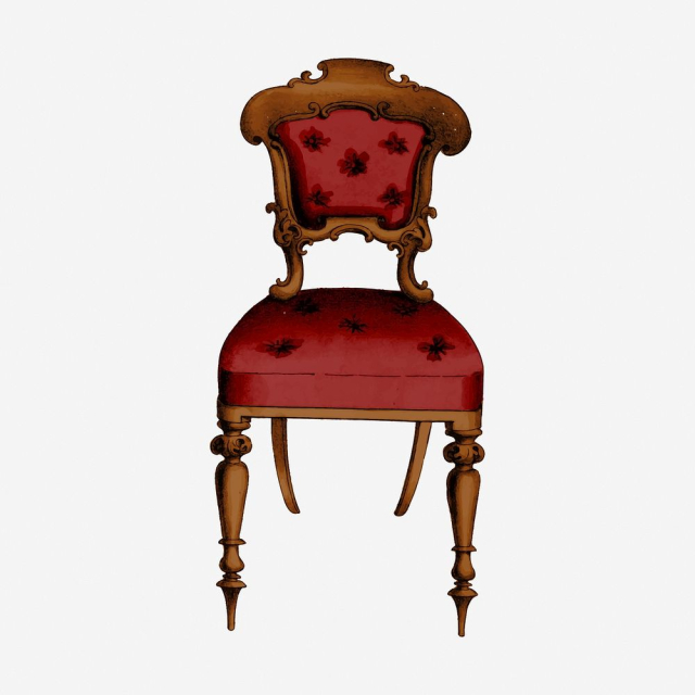 Chair clipart, vintage furniture illustration. | Free Photo - rawpixel