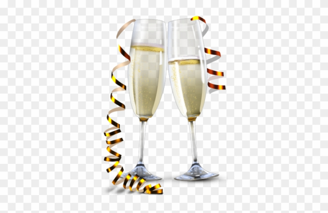 Champagne Glass Png - New Year Champagne Glasses