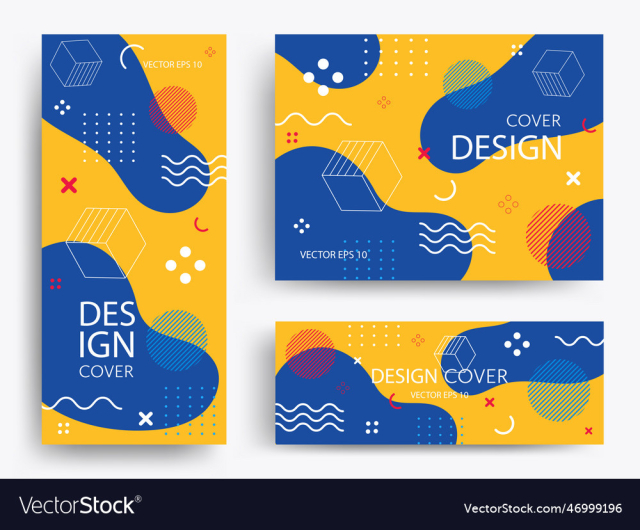 cheerful memphis with geometric shapes retro