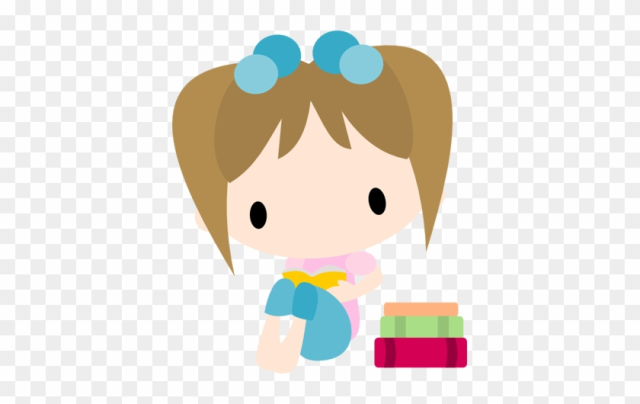 Chibi Girl Reading - Chibi Reading Girl
