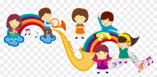 Childrens Music Cartoon Clip Art - Anak Tk Kartun