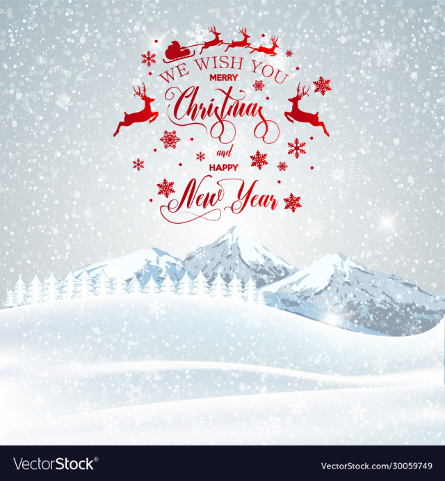 christmas greeting card merry lettering